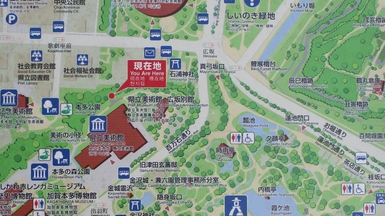 金沢観光マップ 地図を見てルートを決めたい方へ 金沢を観光してみたいかも21 金沢発 デザートたっぷり観光メニュー
